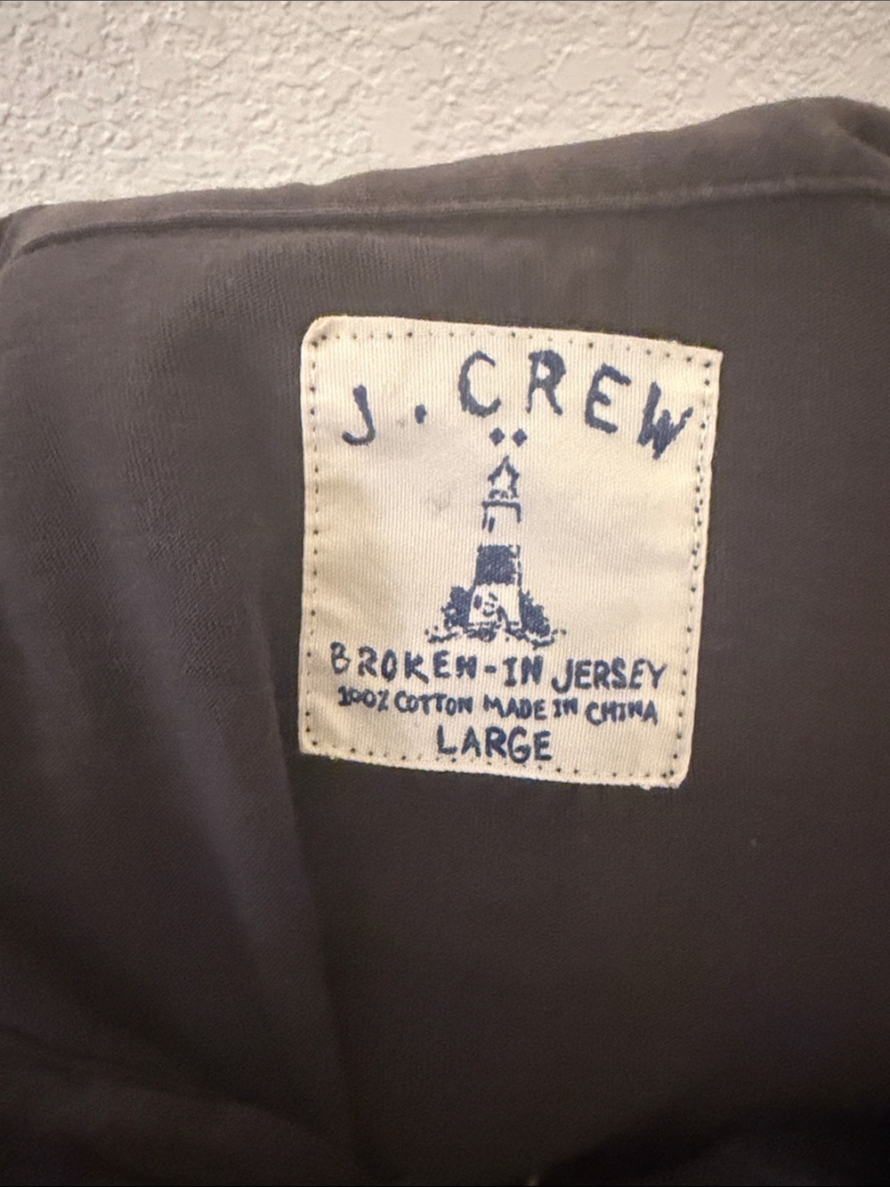 J. Crew Short Sleeve Tee in Charcoal Gray